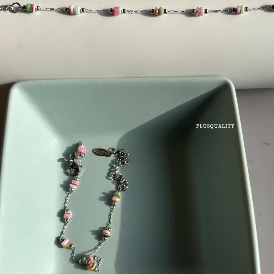 アンクレット 天然石 つけっぱなし k18 18金 レディース アレルギー対応 サージカルステンレス ハワイ タイ ビーチ リゾート | ブランド登録なし | 08