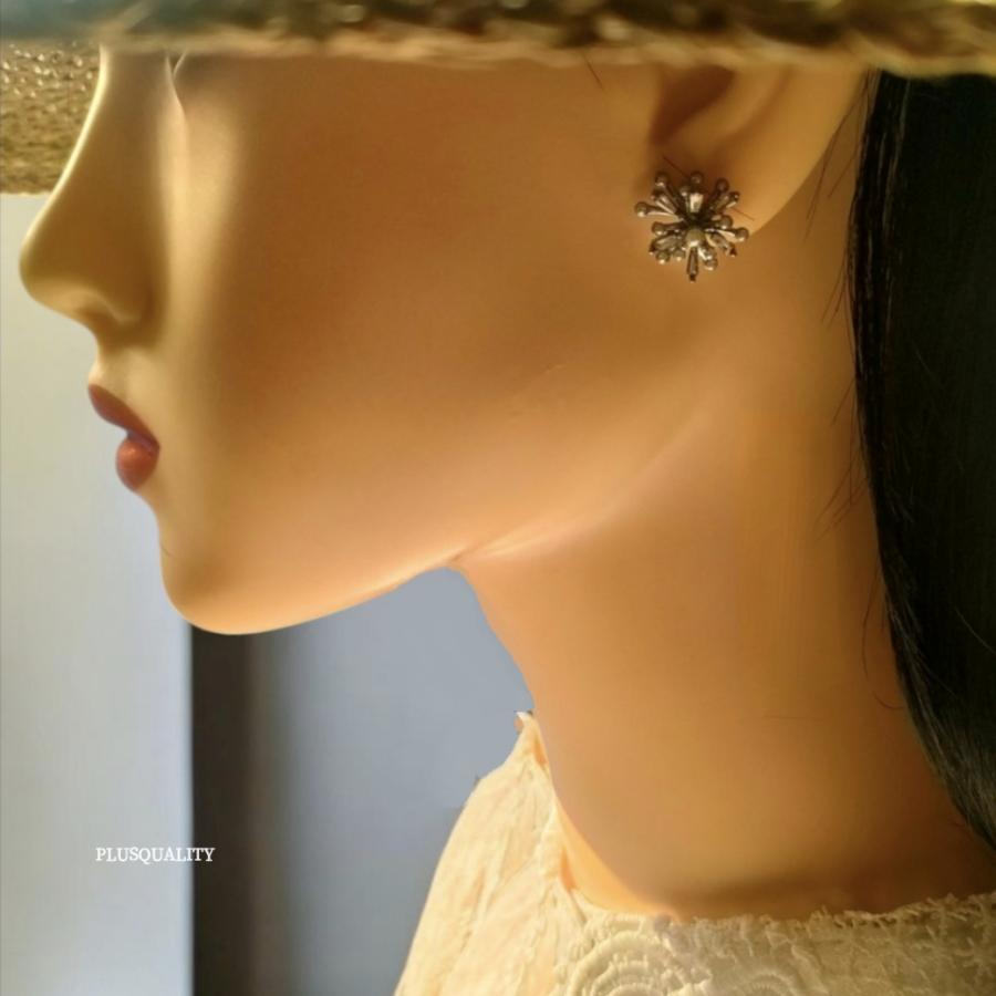 金属アレルギー対応 ピアス サージカルステンレス 華やか 大ぶり 高見え パーティ 結婚式 お呼ばれ 上品 花 18金 K18 誕生日 冬 春 | ブランド登録なし | 15