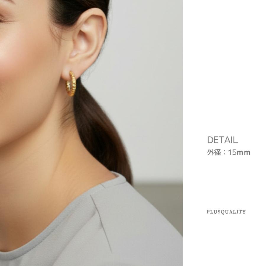 フープピアス 金属アレルギー対応 サジカルステンレス シンプル つけっぱなし ステンレス ピアス 爆買 | ブランド登録なし | 16