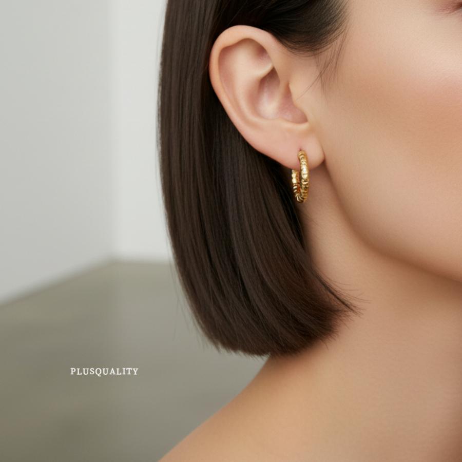 フープピアス 金属アレルギー対応 サジカルステンレス シンプル つけっぱなし ステンレス ピアス 爆買 | ブランド登録なし | 08