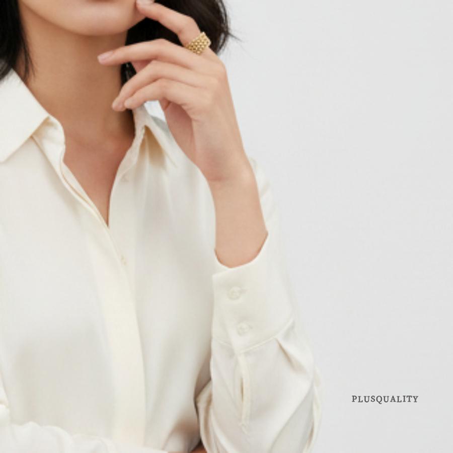 指輪 リング レディース サージカルステンレス 金属アレルギー 錆びない 人差し指 中指 太め 大き 18k 18金 メッシュ ゴールド 爆買 | ブランド登録なし | 10