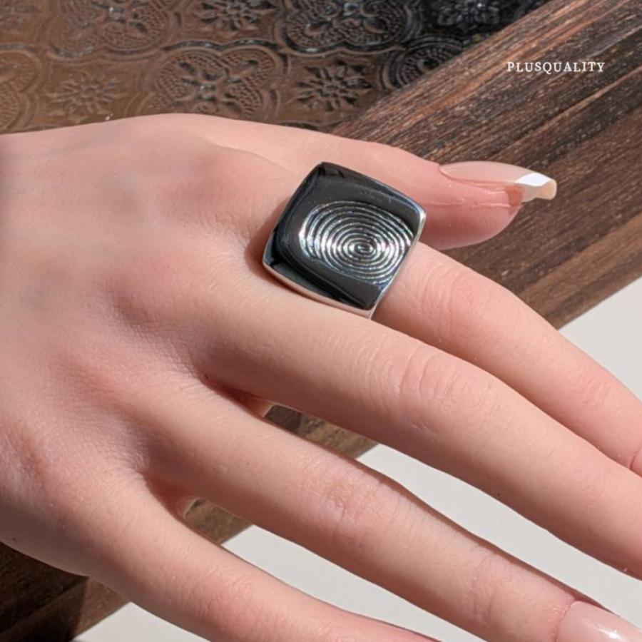 指輪 リング レディース サージカルステンレス 金属アレルギー 錆びない 人差し指 中指 太め 大き メンズ | ブランド登録なし | 11