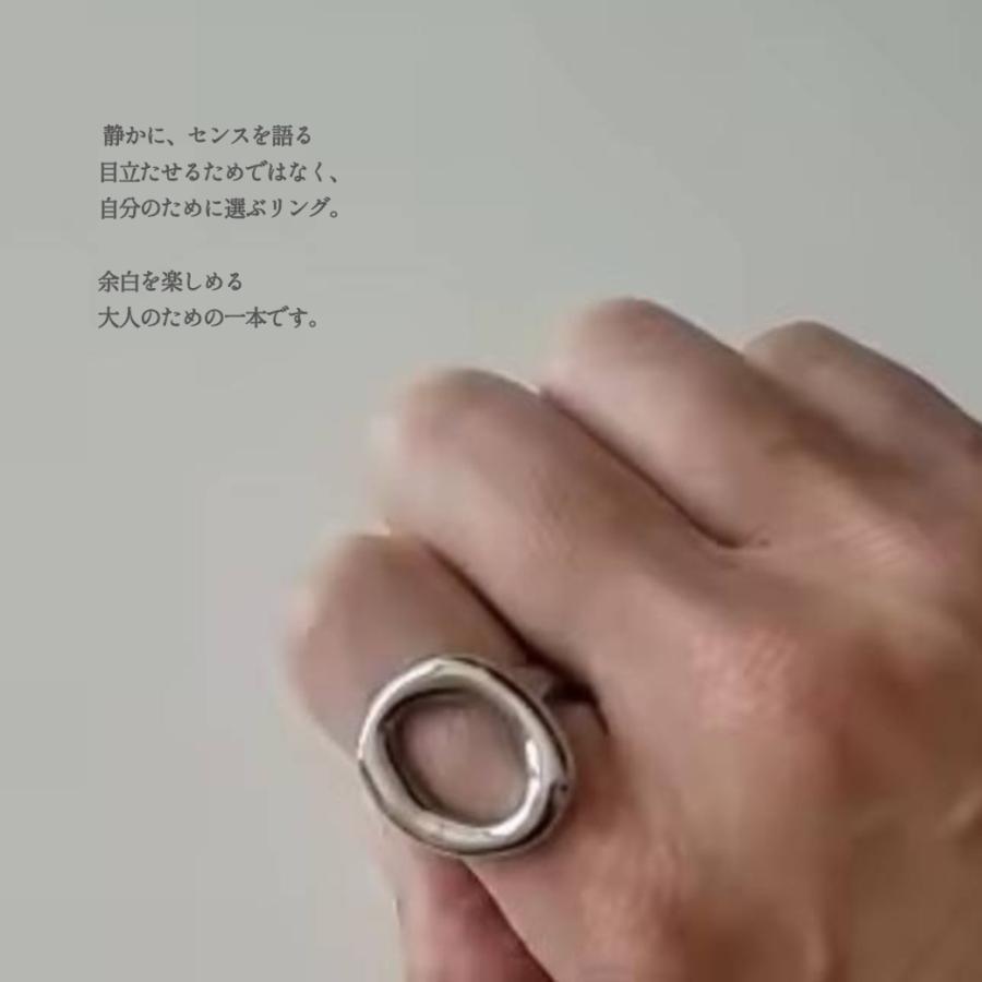 リング レディース 幅広 ミニマル サージカルステンレス 316L 金属アレルギー対応 指輪 シンプル 指輪 12号 14.5号 16号　爆買 | ブランド登録なし | 07
