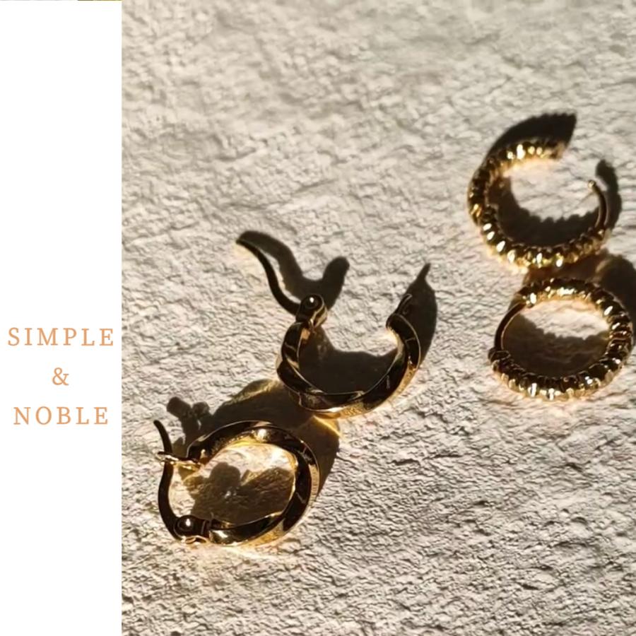 ピアス 軽い アレルギー対応 ステンレス 秋 冬 フープピアス レディース 18金 18k シンプル オフィス 仕事用 上品　爆買 | ブランド登録なし | 11