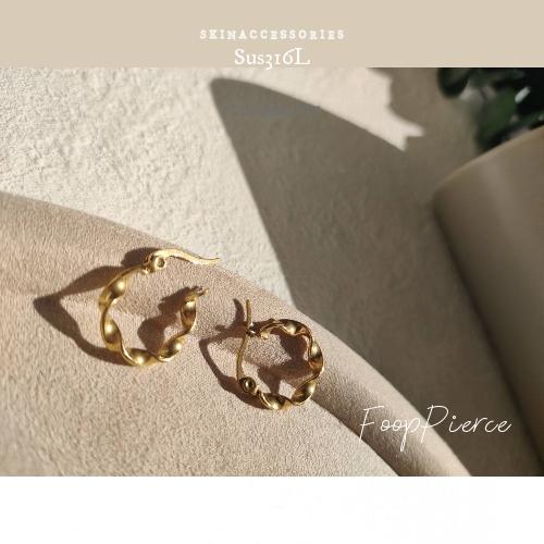 ピアス 軽い アレルギー対応 ステンレス 秋 冬 フープピアス レディース 18金 18k シンプル オフィス 仕事用 上品　爆買 | ブランド登録なし | 06