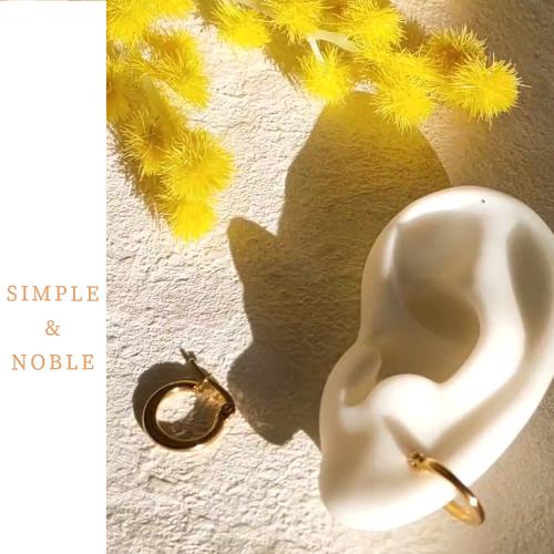 ピアス 金属アレルギー フープ フープピアス 小さめ シンプル サージカルステンレス つけっぱなし レディース 18金 K18　爆買 | ブランド登録なし | 06