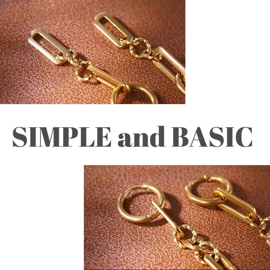 ピアス ロング 長め チェーン 揺れる ステンレス アレルギー対応 レディース 秋 50 40 大ぶり 大人 ピアス 金属アレルギー対応 | ブランド登録なし | 07