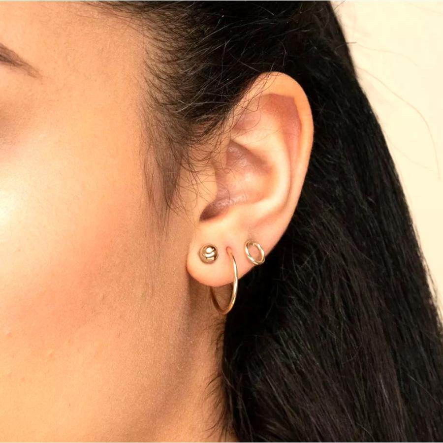 サージカルステンレス ピアス アレルギー対応 ステンレス つけっぱなし 18金 レディース 小さい 金属アレルギー 3mm セカンド ピアス | ブランド登録なし | 06