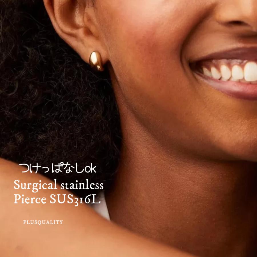 ピアス レディース アレルギー対応 つけっぱなし シンプル 上品 秋 冬 仕事 医療用 ステンレス サージカルステンレス ピアス 爆買 | ブランド登録なし