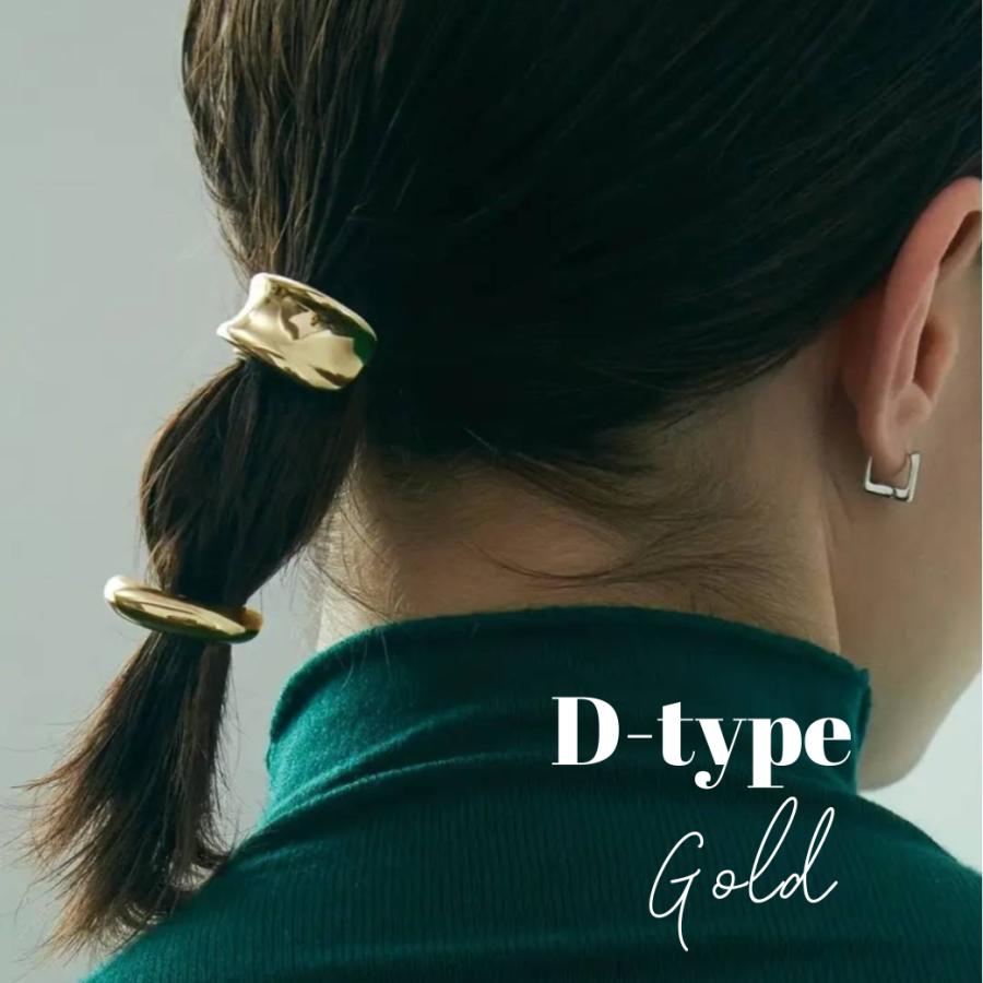 ヘアゴム メタルトップ ポニーフック ヘアゴム付き ヘアカフ ヘア  