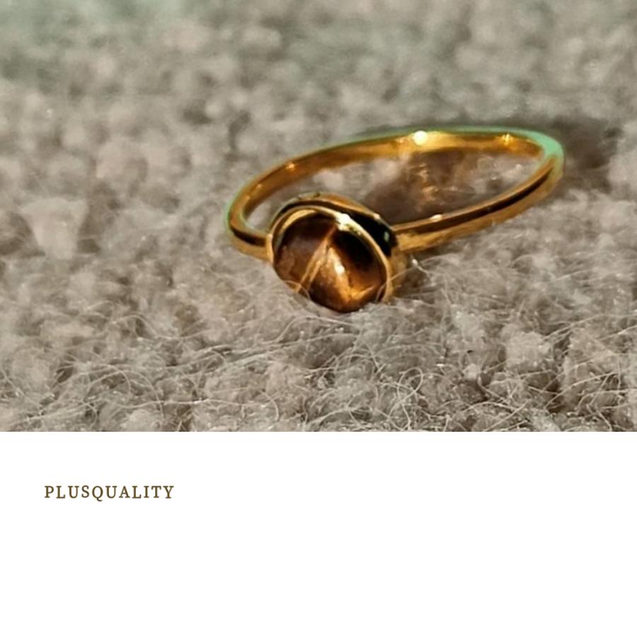 タイガーアイ 金運 開運 リング 指輪 右人差し指 ステンレス