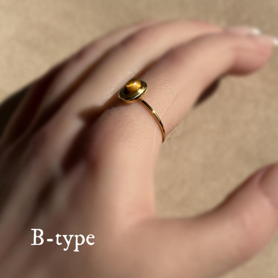 タイガーアイ 指輪 リング 金運 開運 右人差し指 レディース