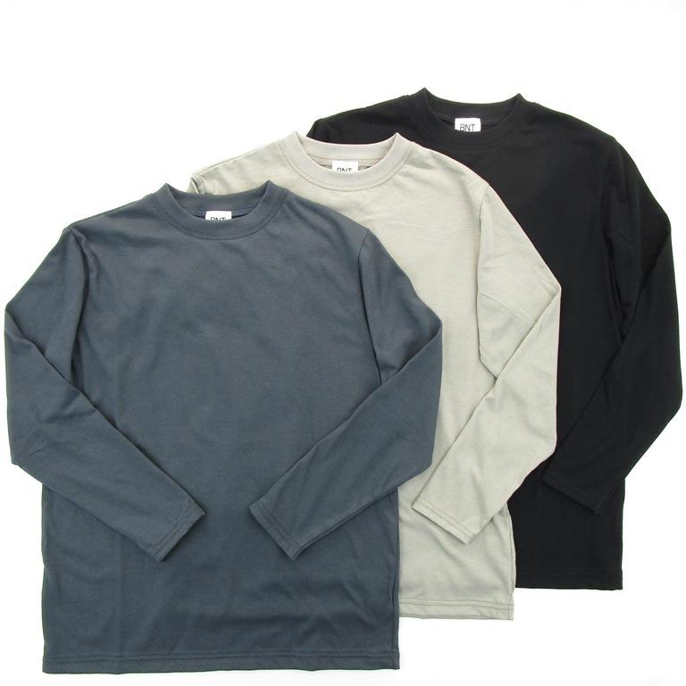 BNT ベーシック長袖Tシャツ 日本製 ジュニア〜メンズまで やわらか 綿 