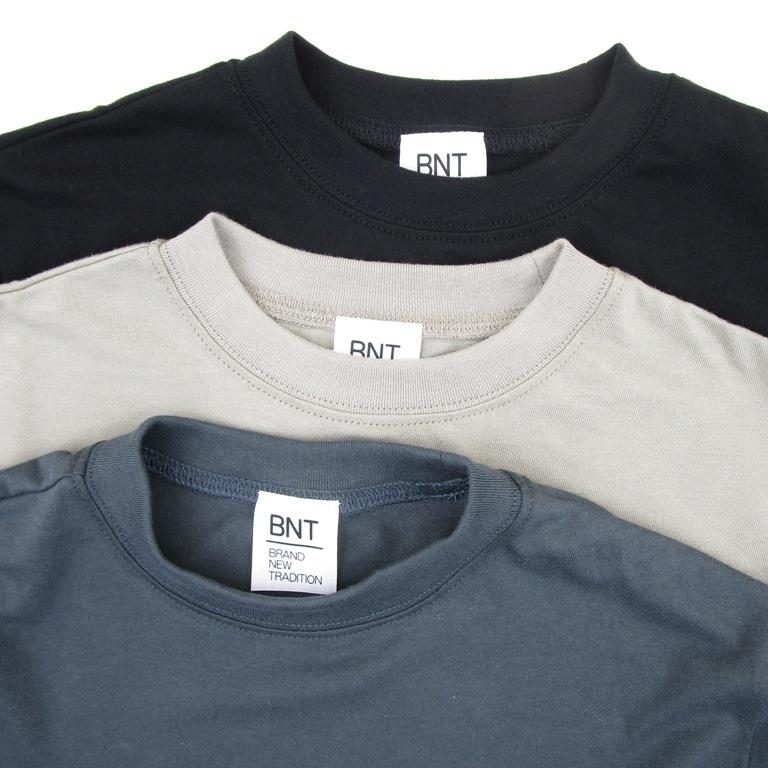 BNT ベーシック長袖Tシャツ 日本製 ジュニア〜メンズまで やわらか 綿 