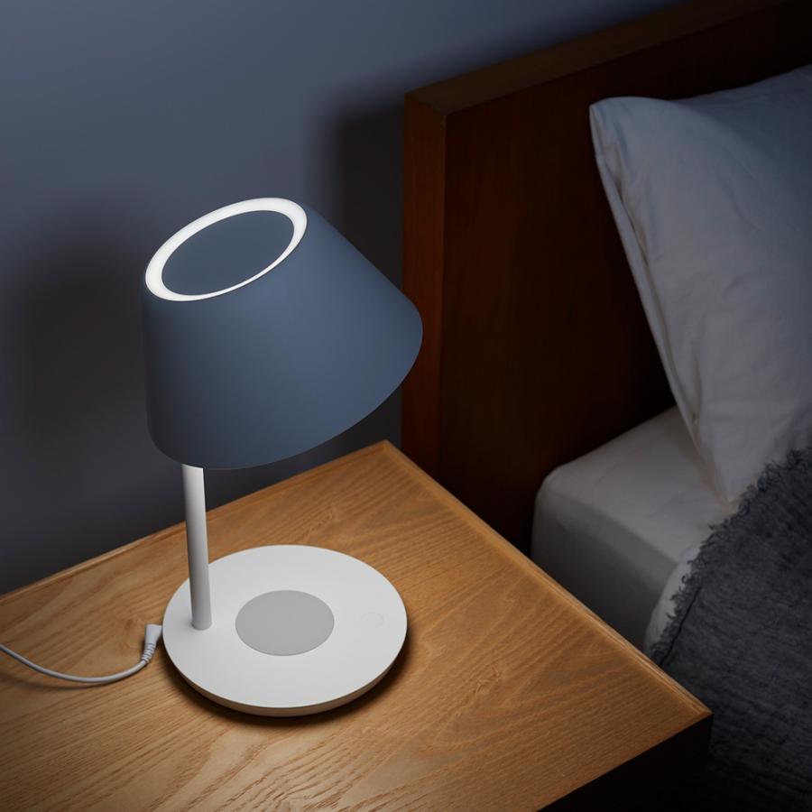 Yeelight LEDスマートベッドサイドランプ スマホワイヤレス充電 電球色