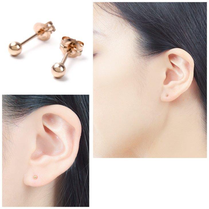 丸玉 ピアス 18k レディース メンズ 金属アレルギー 2 5mm K18 Pg ピンクゴールド セカンド ファーストピアス シンプル 両耳 スタッド ジュエリー アクセサリー Ne ジュエリースタジオ プラスター 通販 Yahoo ショッピング