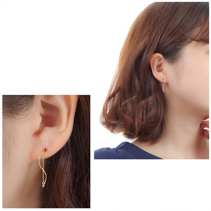 ピアス レディース ブルートパーズ 誕生石 2月 アメジスト 3月 アクアマリン 揺れる 天然石 アレルギー対応 10金 アクセサリー プレゼント | ジュエリースタジオ プラスター | 19