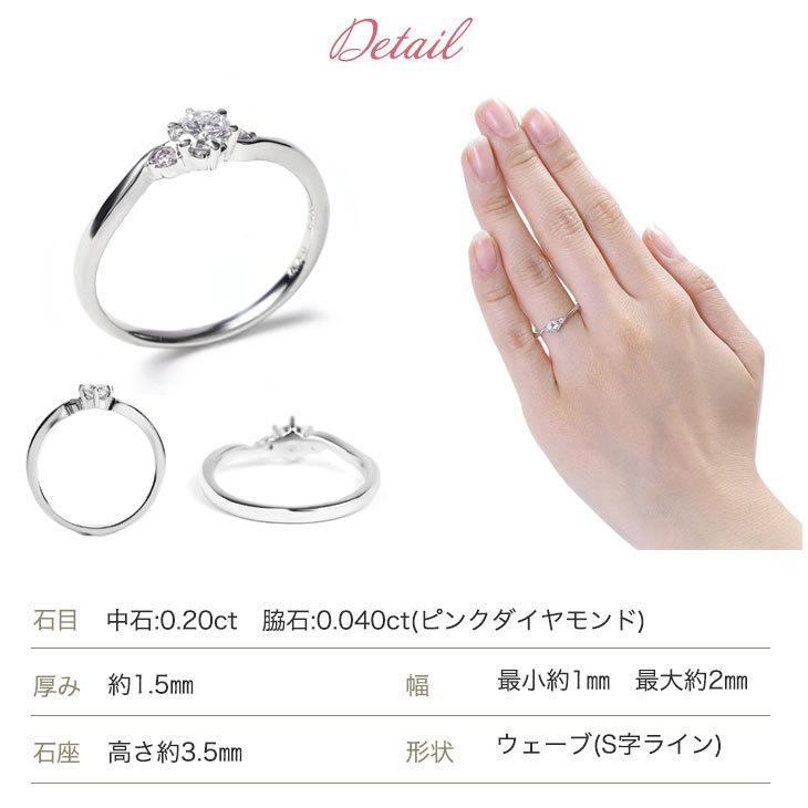 ジュエリースタジオ プラスター ダイヤモンドリング 一粒 ピンク 