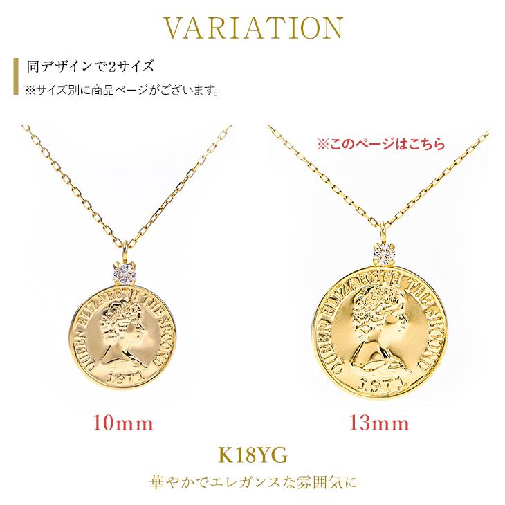 コインネックレス ネックレス コイン 18金 レディース メンズ ゴールドネックレス メダル ダイヤモンド ゴール プレゼント ギフト 女性｜pluster｜06