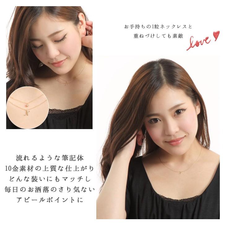 K10 イニシャル　F ゴールドネックレス　華奢 ジュエリースタジオ プラスター イニシャルネックレス ゴールド