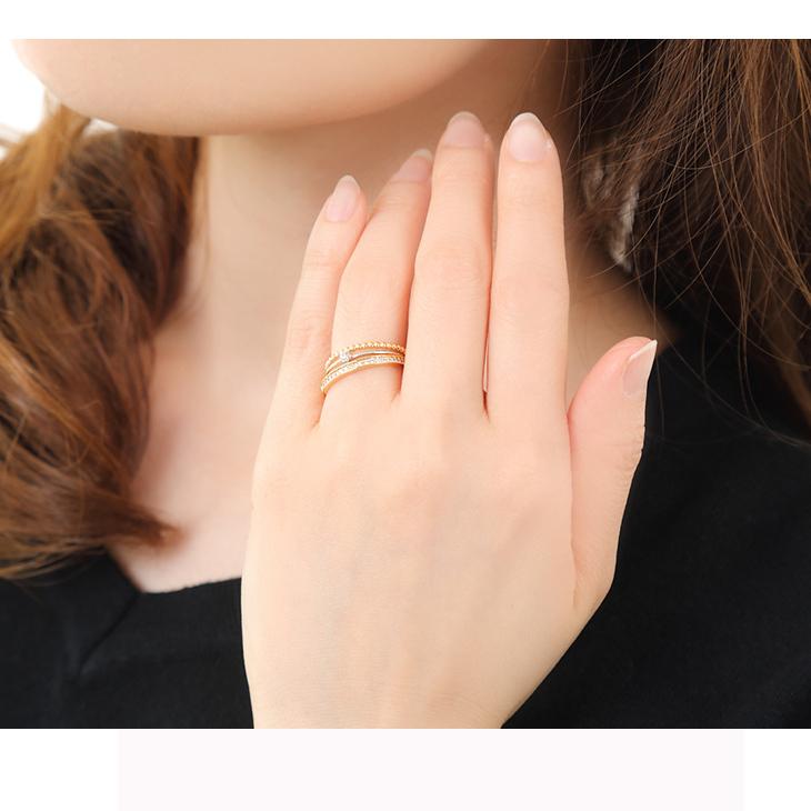 キュービックジルコニア 指輪 レディース 3本セット 重ね付け リング シンプル ブランド H C 金属アレルギー 40代 50代 誕生日 プレゼント 女性 ギフト Njhb ジュエリースタジオ プラスター 通販 Yahoo ショッピング