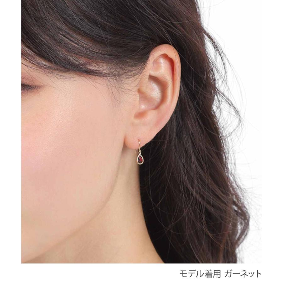 30%OFF ピアス レディース 10k k10 誕生石 4月 ダイヤモンド 天然石 カラーストーン しずく アメジスト アレルギー対応  シンプル 揺れる ギフト 爆買 | ジュエリースタジオ プラスター | 07