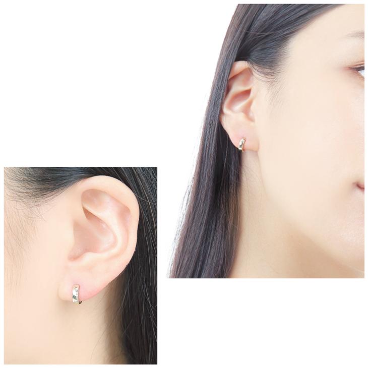 ピアス レディース メンズ フープ リング 小さめ ニッケルフリー 金属アレルギー対応 フープピアス ワンタッチ 両耳  ホワイトデー 女性 | ジュエリースタジオ プラスター | 08
