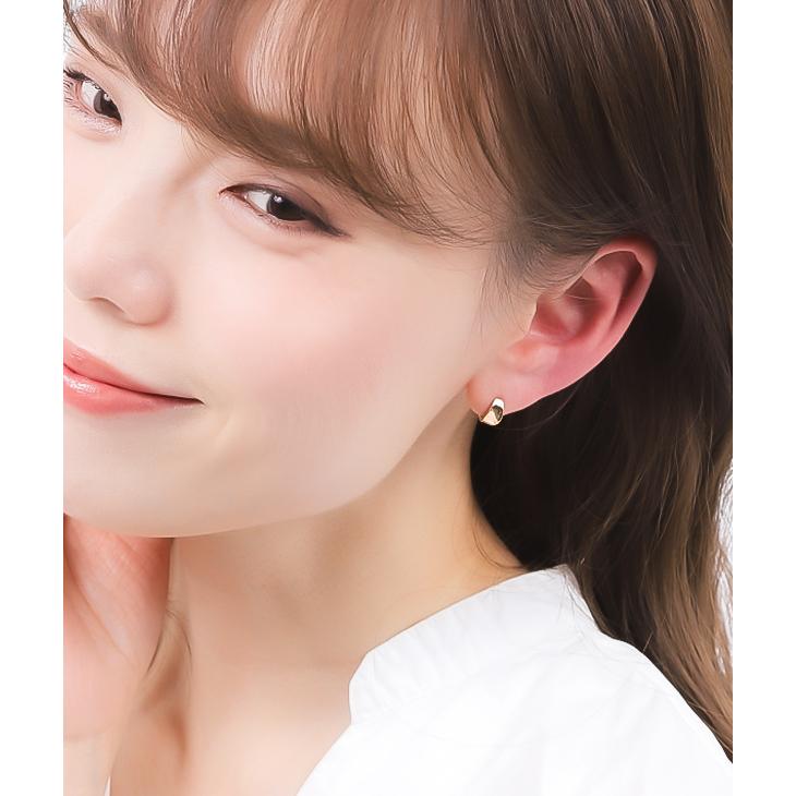 ピアス レディース メンズ フープ リング 小さめ ニッケルフリー シンプル 金属アレルギー対応 フープピアス ワンタッチ 両耳  ホワイトデー 女性 | ジュエリースタジオ プラスター | 06