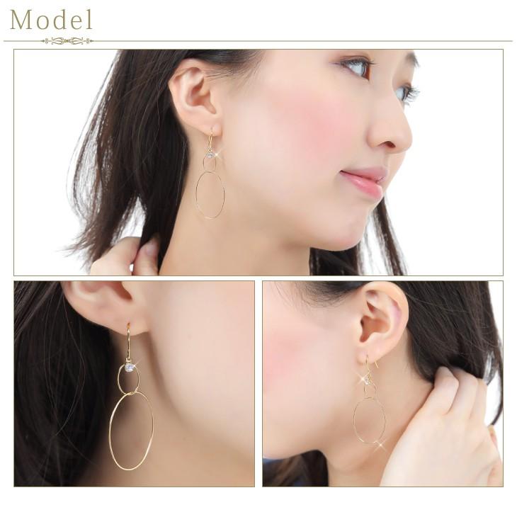 30%OFF ピアス レディース フープ リング 揺れる ニッケルフリー 金属アレルギー対応 フックピアス サークル おしゃれ 両耳  女性 爆買 | ジュエリースタジオ プラスター | 02