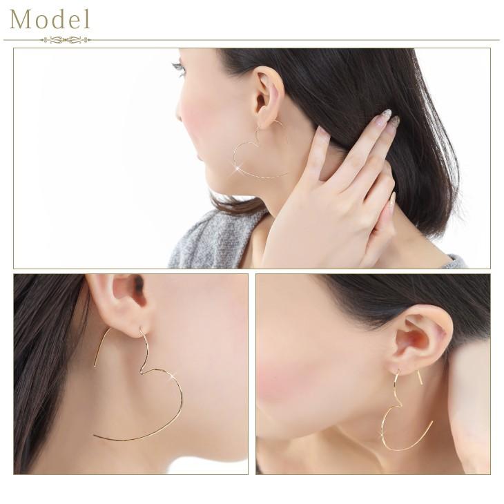 30%OFF ピアス レディース アレルギー対応 ゴールド ハートピアス フックピアス ポイント消化 プレゼント 女性 | ジュエリースタジオ プラスター | 02