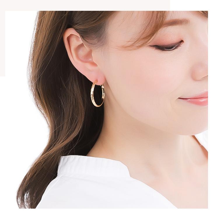 ピアス レディース メンズ フープ リング ニッケルフリー 金属アレルギー対応 フープピアス 30mm 大きめ チタン 両耳 プレゼント ギフト 女性 クリスマス Nrkmp55 ジュエリースタジオ プラスター 通販 Yahoo ショッピング