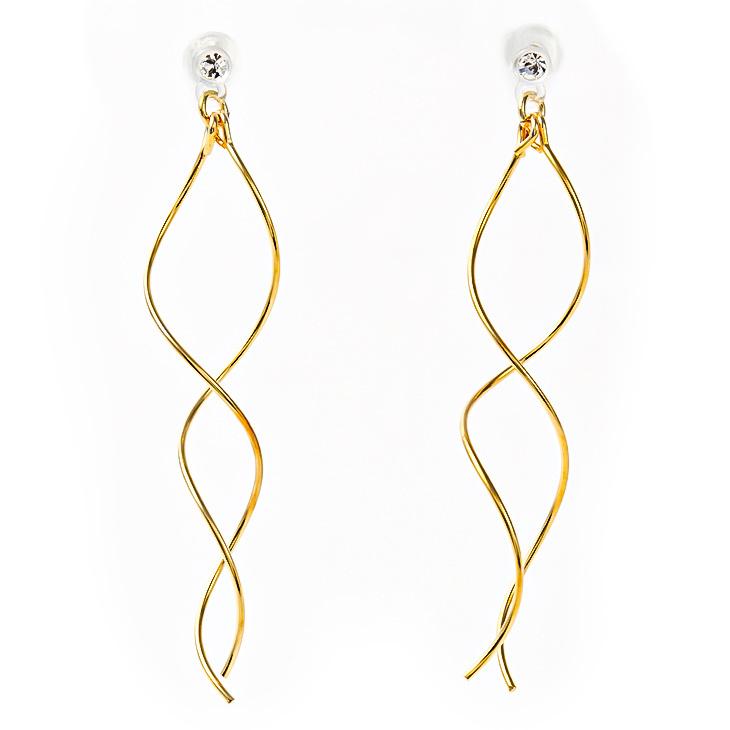 30%OFF ピアス アレルギー対応 セカンドピアス シリコン シリコンポスト 樹脂ポスト 揺れる ロング ロングピアス スタッド 両耳 18k k18 ホワイトデー 女性 | ジュエリースタジオ プラスター | 01