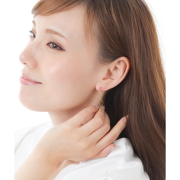 30%OFF ピアス アレルギー対応 セカンドピアス シリコン シリコンポスト 樹脂ポスト 揺れる ロング ロングピアス スタッド 両耳 18k k18 ホワイトデー 女性 | ジュエリースタジオ プラスター | 03