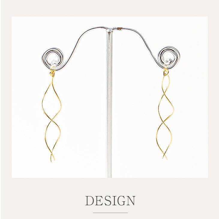 30%OFF ピアス アレルギー対応 セカンドピアス シリコン シリコンポスト 樹脂ポスト 揺れる ロング ロングピアス スタッド 両耳 18k k18 ホワイトデー 女性 | ジュエリースタジオ プラスター | 07