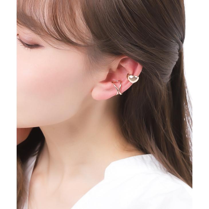 30%OFF イヤーカフ レディース メンズ 2点セット アレルギー対応 イヤカフ イヤーカフス 付け方 片耳 両耳 イヤリン 18金 ホワイトデー 女性 | ジュエリースタジオ プラスター | 05