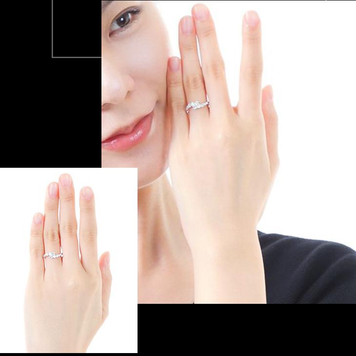 指輪 レディース リング ダイヤモンド ダイヤ プラチナ 0.5ct 鑑別書 PT900   妻 彼女 ジュエリー 10周年 記念日 爆買の画像
