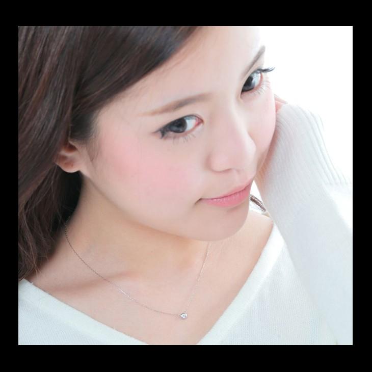 30%OFF ダイヤモンド ネックレス レディース ダイヤ ゴールド 18金 k18 覆輪 フクリン 鑑定書 0.18ct アレルギー対応 シンプル 母の日 女性_11