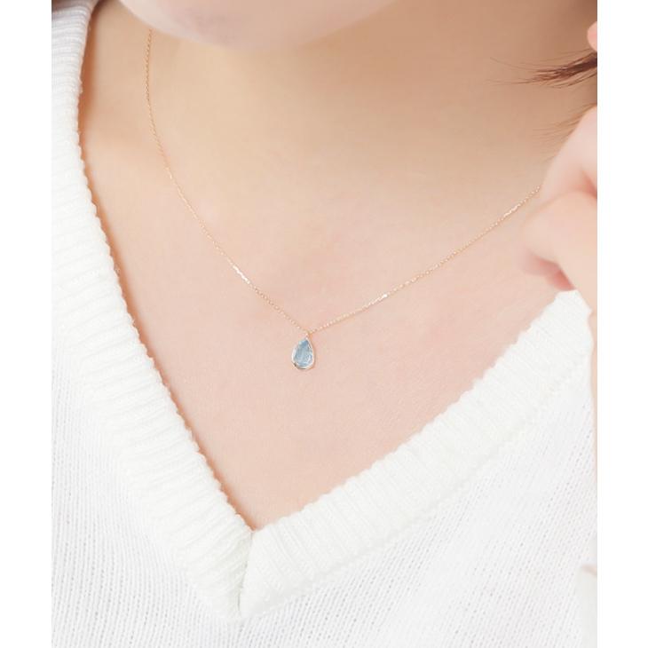 ネックレス レディース 誕生石 11月 ブルートパーズ 12月 タンザナイト k10 アレルギー 1月 2月 10月 天然石 しずく パワーストーン 誕生日 ギフト クリスマス | ジュエリースタジオ プラスター | 11