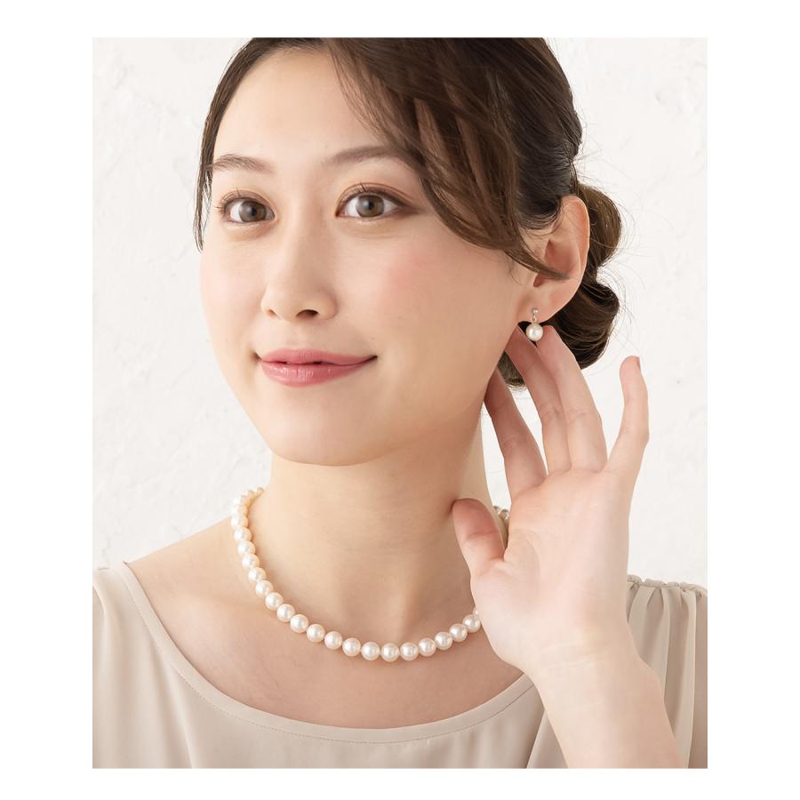 K*n様 宇和島パール ネックレスとイヤリングセット 宇和島真珠ネックレスセット（ピアスまたはイヤリング付き）7.5