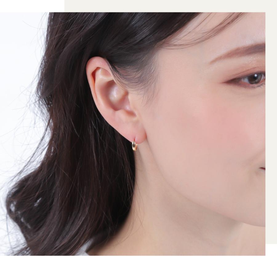 ピアス 18金 レディース メンズ アレルギー対応 10ｍｍ セカンドピアス フープ K18 アレルギーフリー ゴールド リング ピアス 小さい 女性 | ジュエリースタジオ プラスター | 07