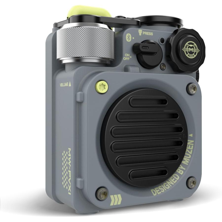 ミューゼン Bluetooth対応スピーカー ワイルドミニ (グレー)