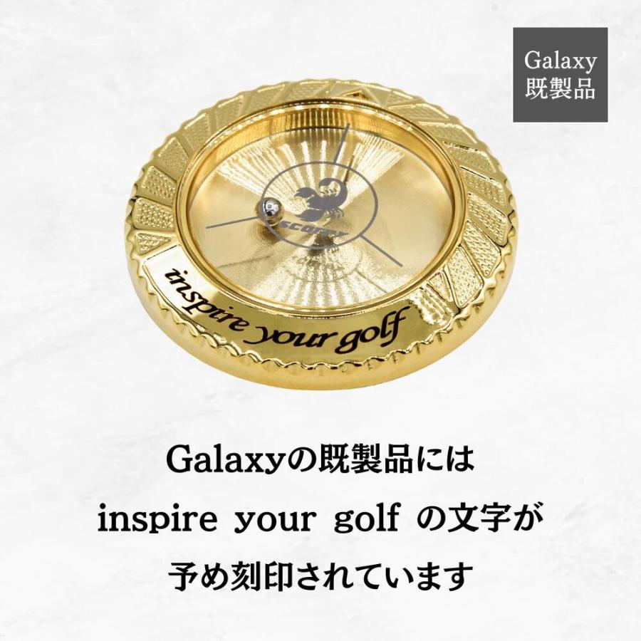 スコルピ ゴルフボールマーカー(既製品) ポラリス 桜ゴールド 水平器