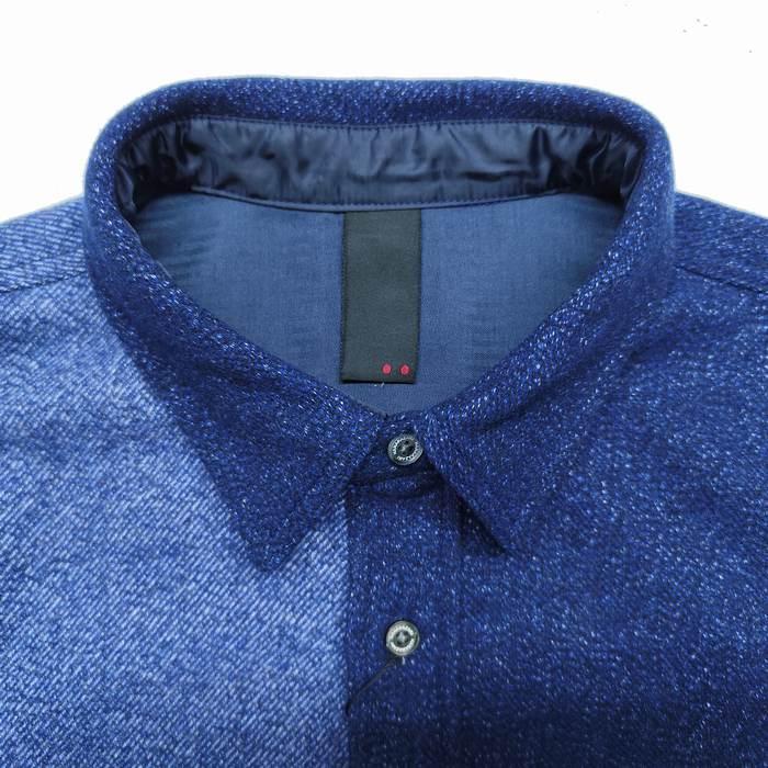 hanakazari（ハナカザリ） 長袖シャツ 肉厚 毛混 ワークシャツ パッチ