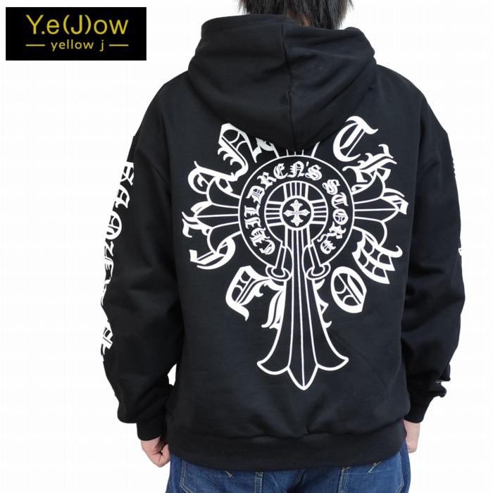 クロス リボン ラバープリント プルパーカー 両袖プリント 135504 Y.e