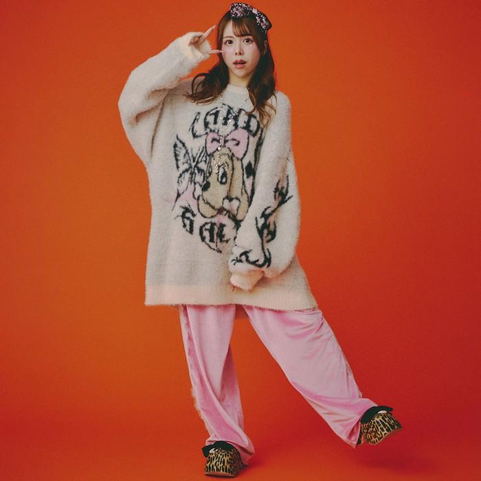 GALFY（ガルフィー） ふわふわダークキャンディーニット モコモコ