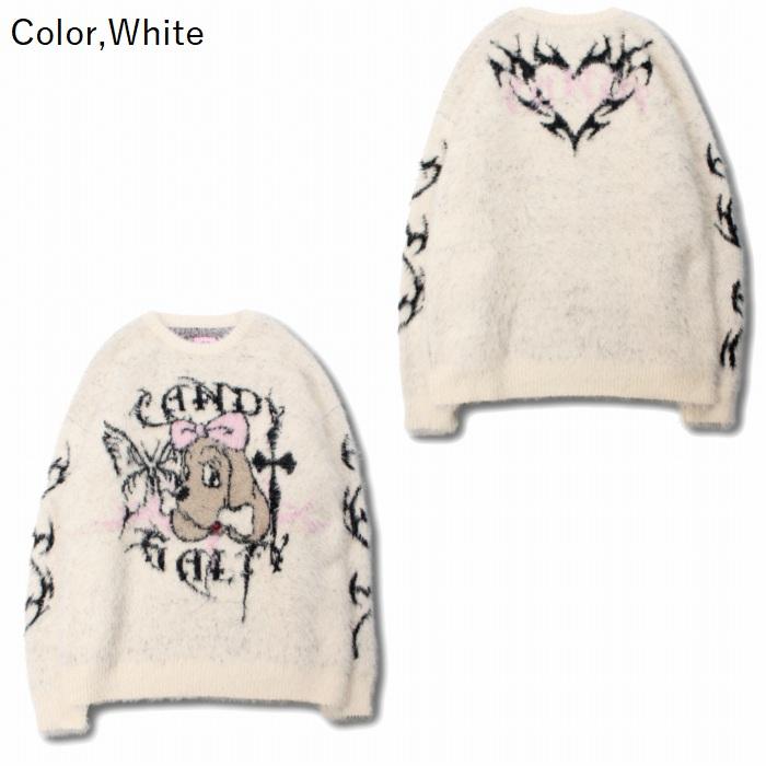 GALFY（ガルフィー） ふわふわダークキャンディーニット モコモコ