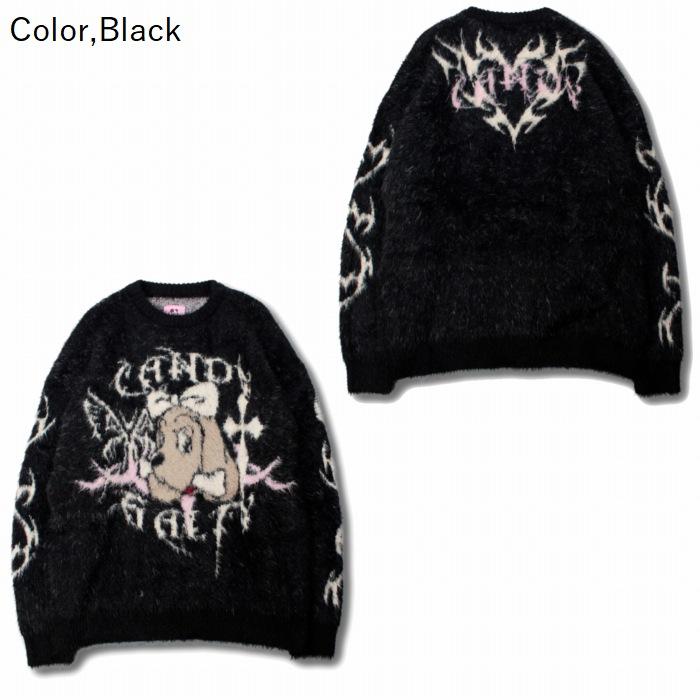 GALFY（ガルフィー） ふわふわダークキャンディーニット モコモコ