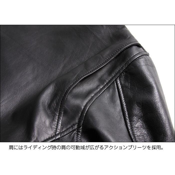花山 ジャケット 羊革 シープレザー シングルライダース ライディング