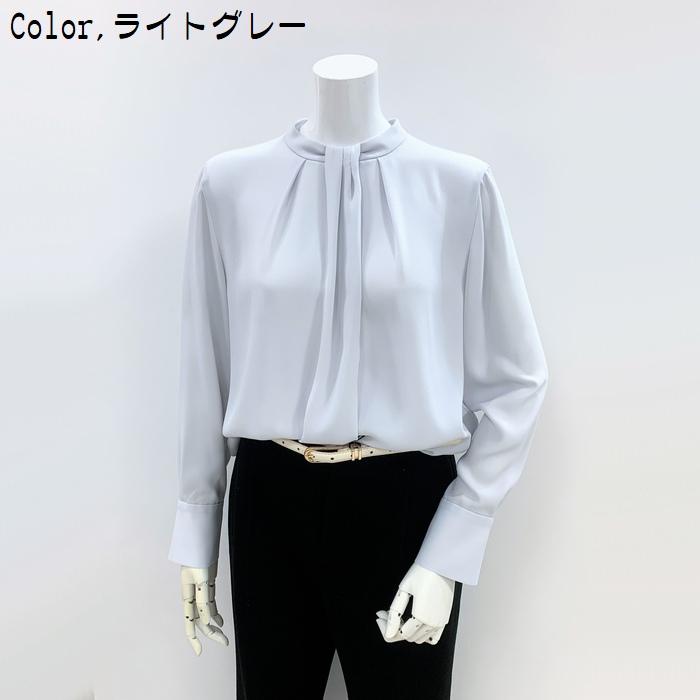 UNTITLED（アンタイトル） ジョーゼットタックブラウス 日本製 182 