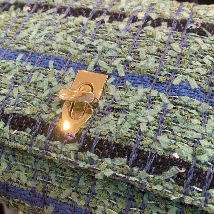 【最終値下げ】ドルガバ 緑色 ツイード レザー パーティーバッグ 2025年最新】D&G ／ Dolce＆Gabbana 汚れ・破れなど：なし パーティー